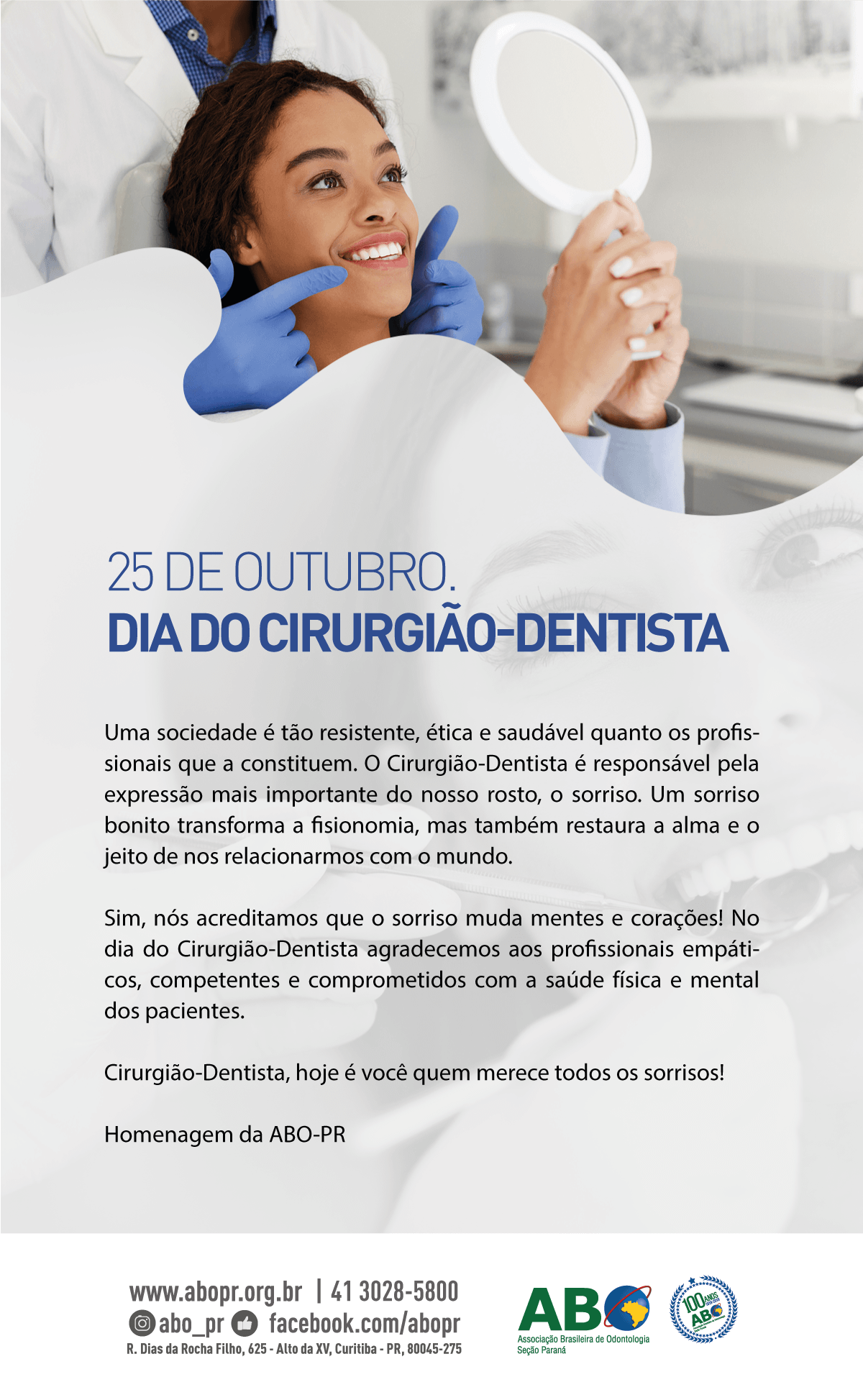 25 de outubro - Dia do Cirurgião-Dentista